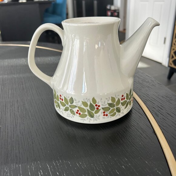 Figgjo Norway Flameware Brazil Pattern 1054 Teapot MCM Vintage Scandinavian - Picture 2 of 6